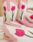 Screwback Stud Earrings - Tulip Cowgirl Boot