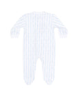 Blue Twirls Zipper Footie