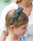 Plaid Bow Headband in Tilly Tartan