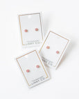 Screwback Stud Earrings - Alli Pink