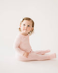 Bamboo Convertible Romper in Pink Sand