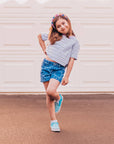 Kids Heart Headband - Padded Rhinestone Hair Band for Girls
