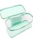 Varsity Collection Clear Hair Cosmetic Bag Chenille