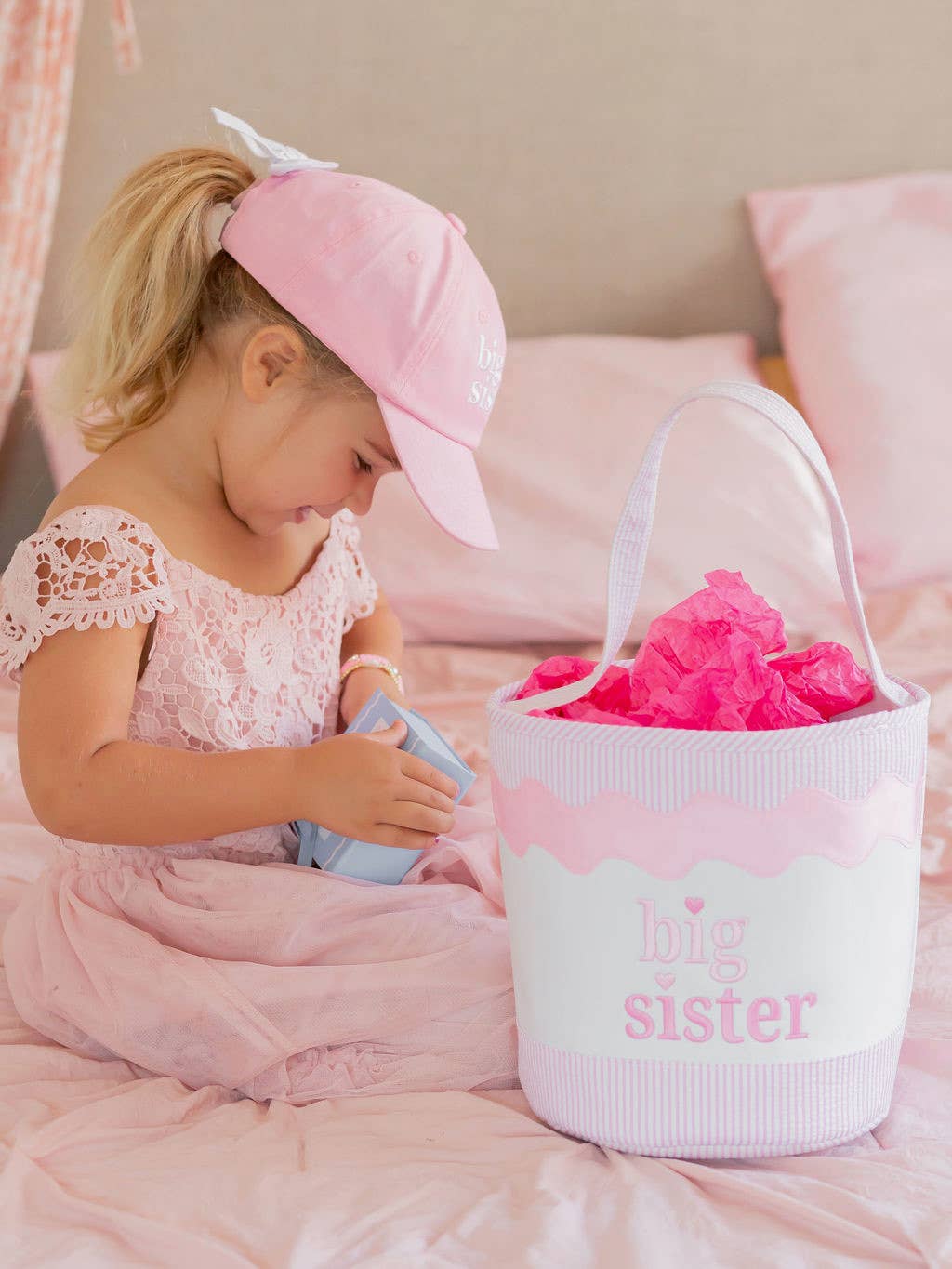 Big Sister Bow Baseball Hat (Youth)