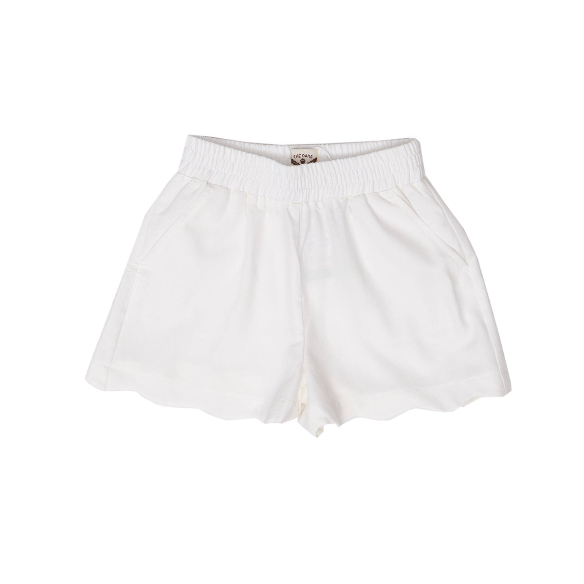 Laura White Twill Kid's Shorts