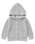 Milan Knit Baby Hooded Button Jacket (Organic Cotton)