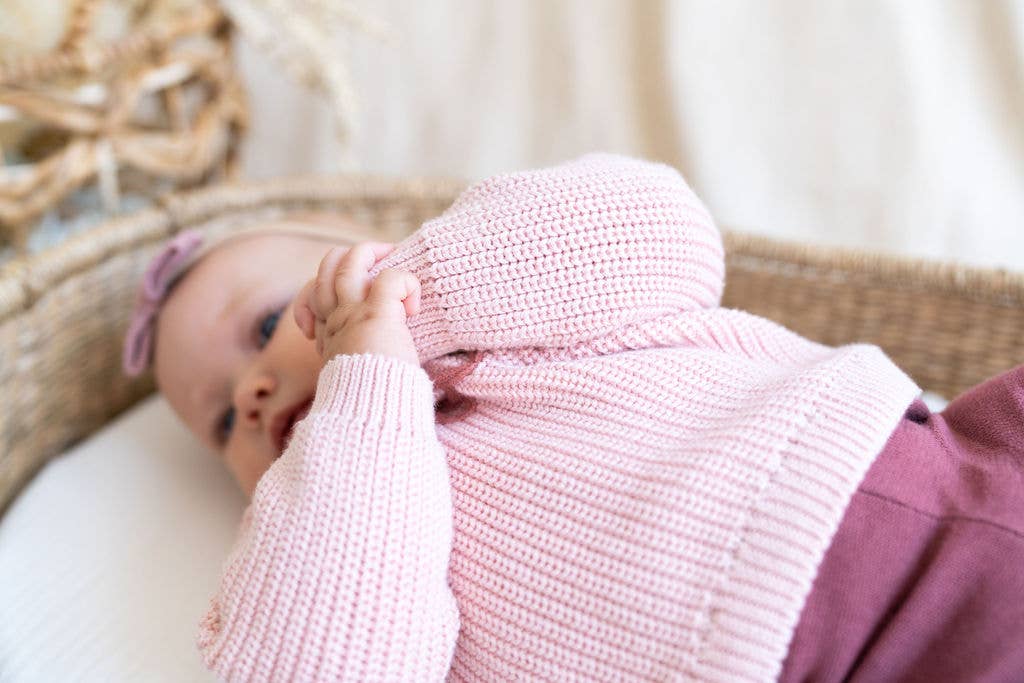 Love Embroidered Sweater Knit Baby Pullover (Organic Cotton)
