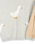 Duck Waddle - Organic Jacquard Knit Baby Blankets