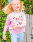 Girls Sweater - Candy Canes