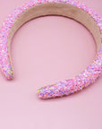 Kids Padded Headband - Chunky Sequin Hair Band