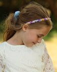Thin Floral Headband - Non Slip Hair Accessories for Kids