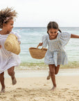 Cornflower Gingham Beach Dress