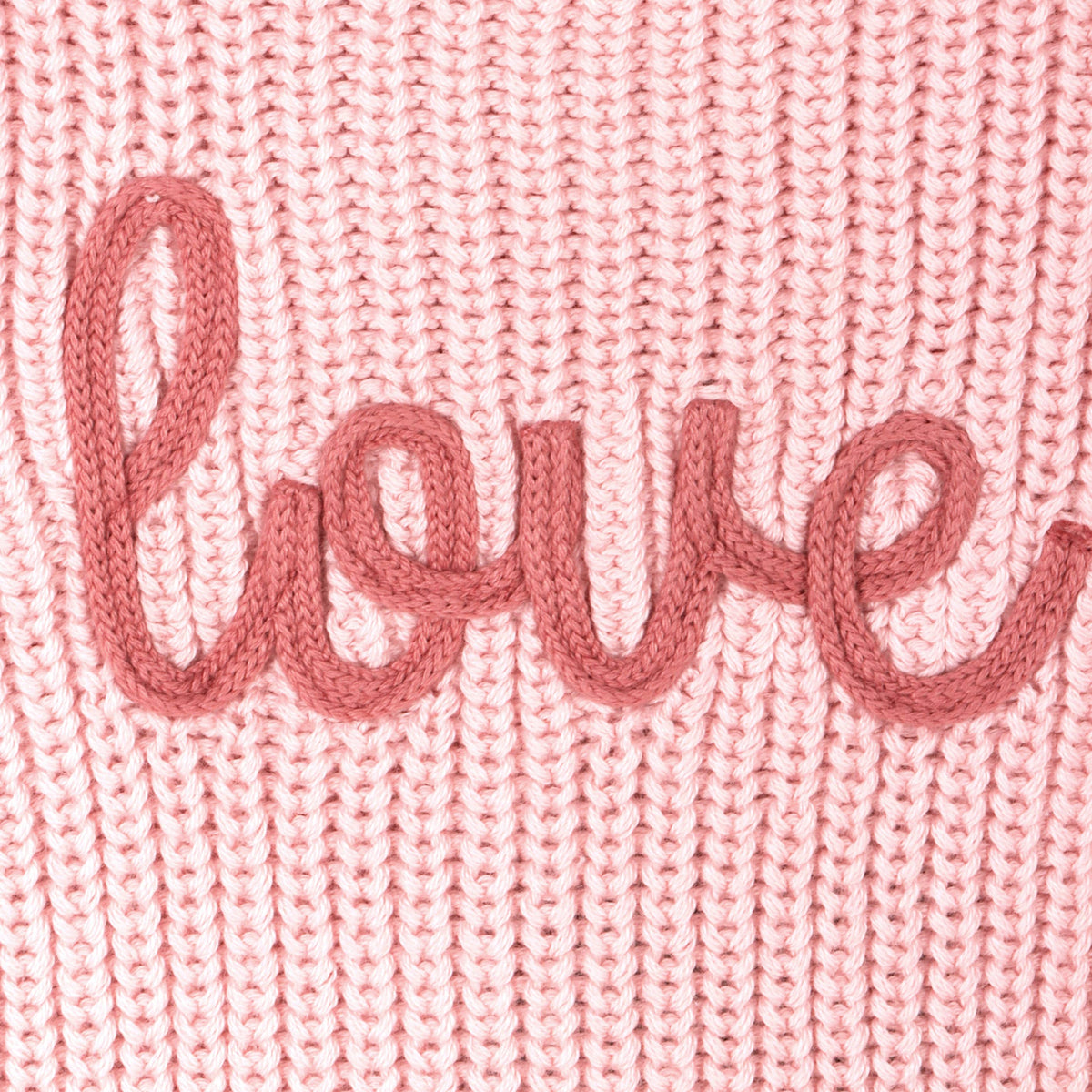 Love Embroidered Sweater Knit Baby Pullover (Organic Cotton)