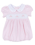 Willow's Classics Smocked Short Sleeve Bubble - Pink