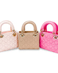 Heart-Quilted Bag Fushia