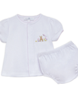 Bunny's Basket Diaper Cover Set - Pink