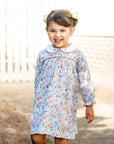 Fall Flowers girl Long Sleeve Float Dress Pima