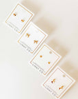 Screwback Stud Earrings - Sadie - Gold