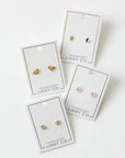 Screwback Stud Earrings - Lark Butterfly