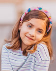 Kids Heart Headband - Padded Rhinestone Hair Band for Girls