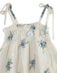 Anais Floral Baby Romper + Headband (Linen Blend)