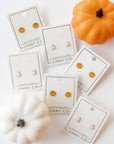 Screwback Stud Earrings - Ghost