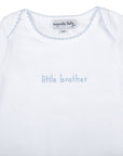 Little Brother Embroidered Lap Bodysuit