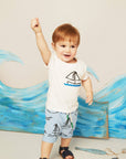 Recycled Cotton Sailboat Print Baby Short