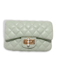 Pearl Closure Quilted Purse Black