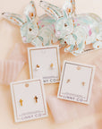 Screwback Stud Earrings - Catherine Cross