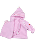 Light Pink Warmplus Fleece Favorite Jacket Wrap Close
