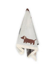 Buddy Dog - Organic Jacquard Sweater Knit Baby Blanket