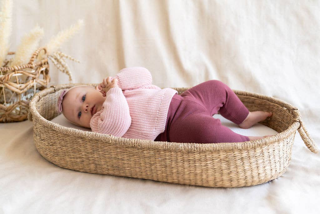 Love Embroidered Sweater Knit Baby Pullover (Organic Cotton)