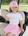 Dog in Golf Cart Bow Baseball Hat