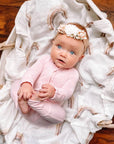 Bamboo Convertible Romper in Pink Sand