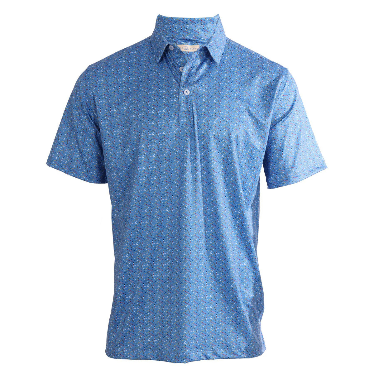 Albatross Polo - Golf Tees Azure