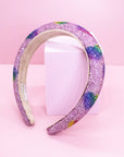 Kids Heart Headband - Padded Rhinestone Hair Band for Girls