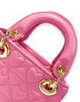Heart-Quilted Bag Fushia
