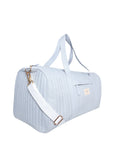 Powder Blue Stripe Weekender Bag