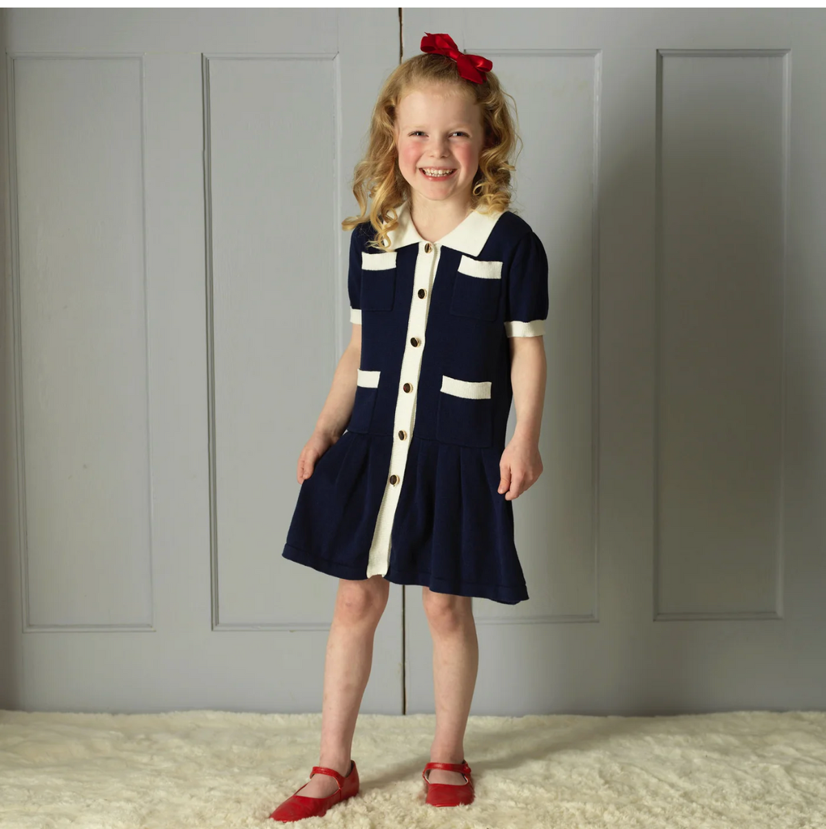 Knit Pleated Dress