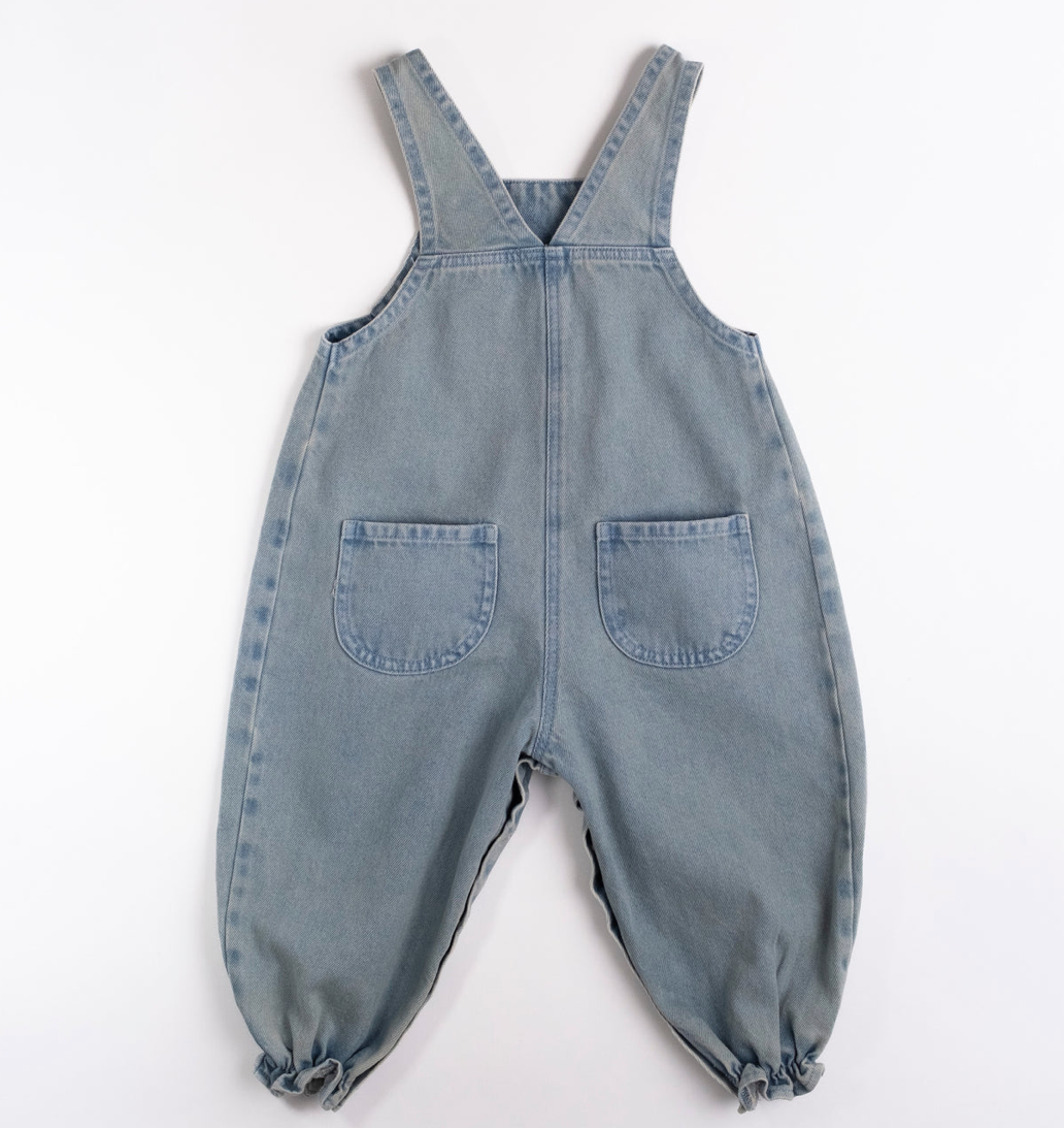 Overall Romper in Denim Darling