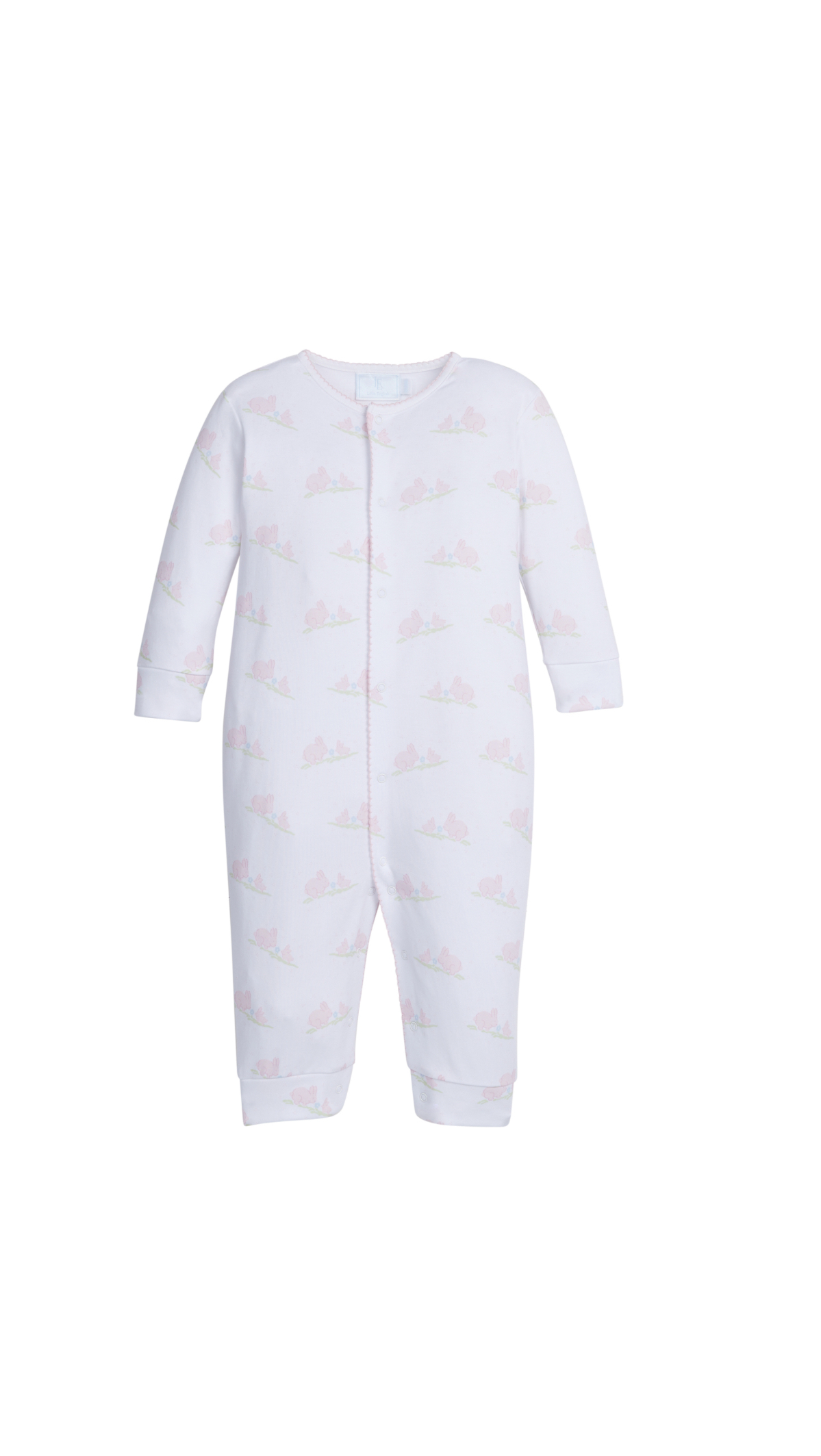 Printed Romper -Pink Bunnies