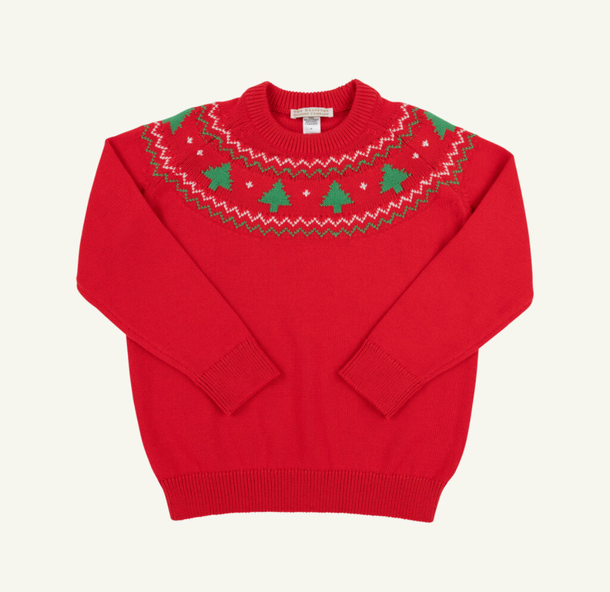 Isaac's Sweater Fair Isle Richmond Red Christmas Tree