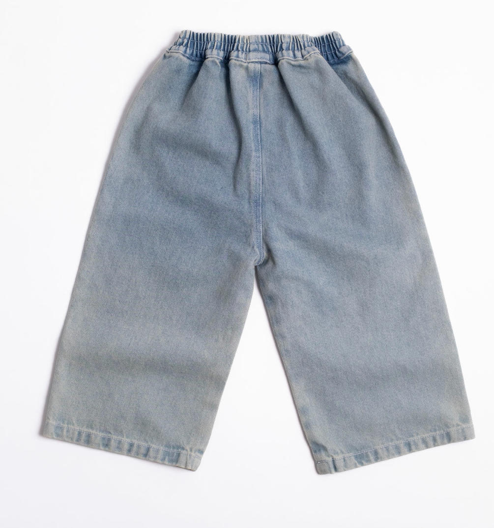 Wide Leg Pant in Denim Darling
