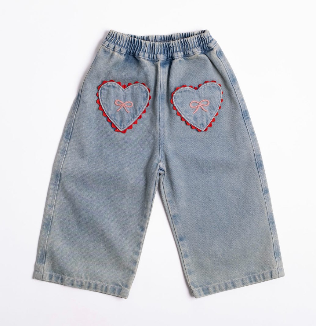 Wide Leg Pant in Denim Darling