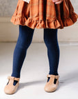 Navy Cable Knit Tights