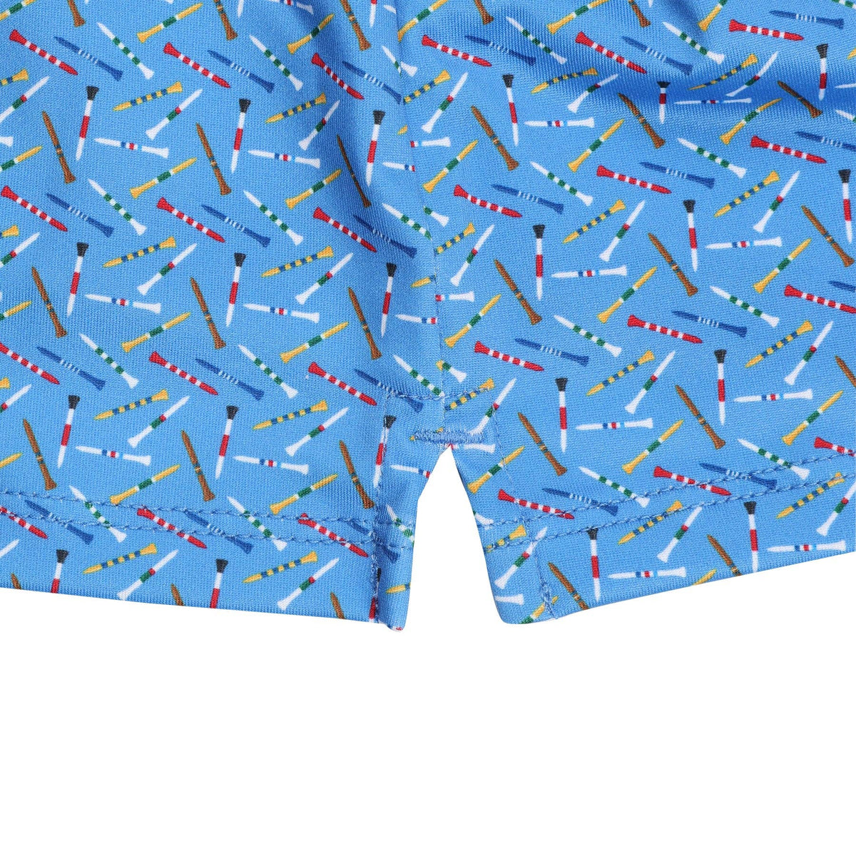 Youth Albatross Polo - Golf Tees All-Over Print on Azure