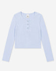 Ultra-Soft Rib Long Sleeve Fitted Henley