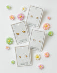 Screwback Stud Earrings - Lark Butterfly