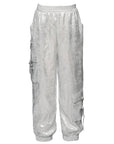 CARGO POCKET METALLIC JOGGER PANTS